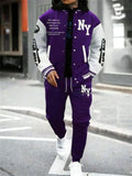 Men's Cool Hooded Jacket and Jogger Pants Sport Set