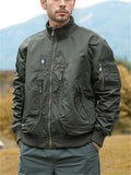 Mens Multi Pocket Military Tactical Bomber Jacket