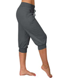 Female Mid-Rise Drawstring All Match Cropped Pants