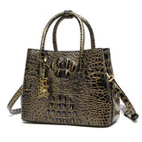 Ladies Trendy Retro High-grade Crocodile Print Handbags