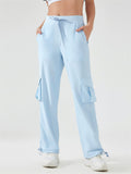 Women's Outdoor Solid Color Quick-Dry Pockets Cargo Pants