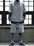 Men's Summer Short Sleeved Solid Color Outfits