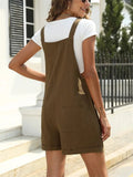 Ladies Summer Sleeveless Short Length Jumpsuit with Pockets