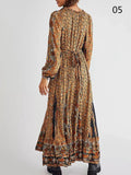 Women's Beach Holiday Boho Style Printed Dress