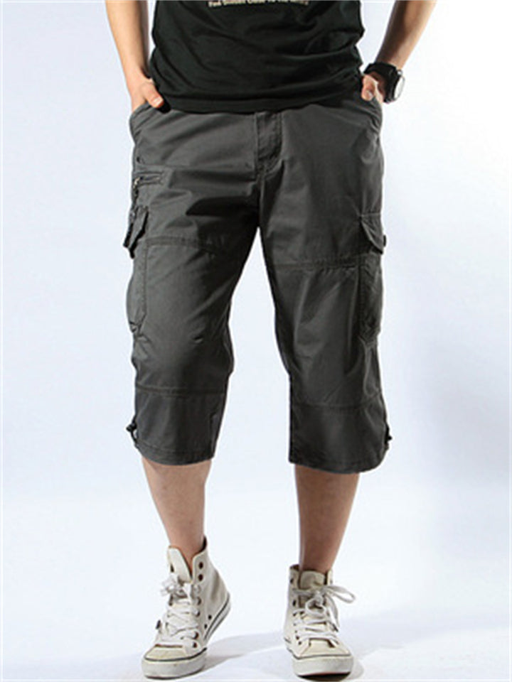 Men's Relaxed Multiple Pockets Short Cargo Trousers