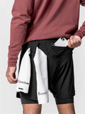Summer Sports Double-Layer Men's Basketball Shorts