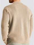 Male's Autumn Comfy Solid Color Pockets Button Up Cardigan Sweaters