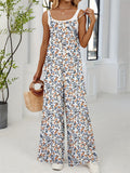 Women's Summer Casual Floral Print Strap Jumpsuits