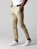 Contrast Color Casual Business Pants for Male