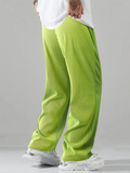 Men's Loose Fit Leisure Striped Drape Sporty Wide Leg Pants