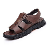 Men's Side Hollow Out Breathable Buckle Beach Sandals