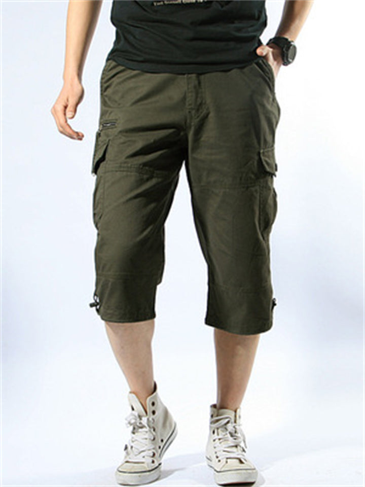 Men's Relaxed Multiple Pockets Short Cargo Trousers