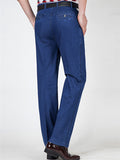 ‌Mens Simple Slim Fit Lightweight Straight Leg Denim Jeans‌