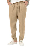 Summer Cotton Linen Comfortable Breathable Men's Sweatpants