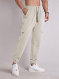 Trendy Extra Loose Multi-Pocket Drawstring Pants for Men