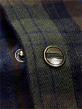 Men's Plush Liner Thickened Stylish Plaid Hooded Coat