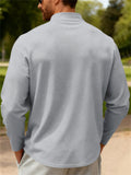 Men's Simple Autumn Henley Long Sleeve T-Shirt Casual Innerwear
