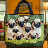 Cute Black Face Sheep Pattern Canvas Tote Bag