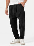 Men's Cool Street Style Oversized Outfits Hem Shirt + Baggy Pants