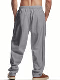 Men's Casual Solid Color Drawstring Beach Pants
