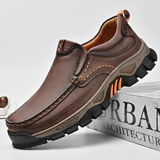 Men's Faux Leather Casual Shoes Slip-On Comfortable Anti-Slip Work Shoes