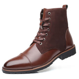 Male Fashionable Warm Antiwear Height-increasing Martin Boots