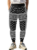 Casual Mens' Print Elastic Waist Drawstring Jogger Pants