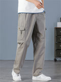 Men's Handsome Straight Leg Cargo Pants with Multi Pockets