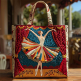 Women's Elegant Ballerina Quilted Tote Bags