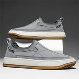 Men's Solid Color Casual Non-slip Slip-Ons Wedges Shoes