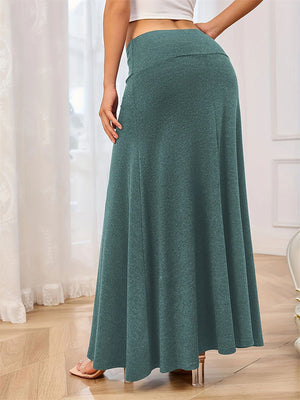 Women's Casual Summer Solid Color Knitted Skirts