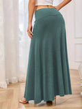 Women's Casual Summer Solid Color Knitted Skirts