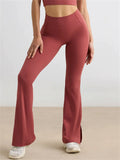 Women's High Waist Flared Leggings Yoga Pants