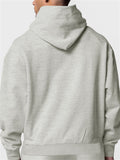 Men's Solid Color Casual Zip Hoodies with Pocket
