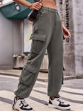 Lady Sporty Comfortable Multi-pocketed Cargo Pants