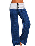 Women's Contrast Color Patchwork Sporty Wide Leg Pants