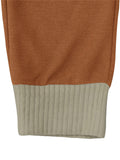 Trendy Contrast Color Drawstring Knitted Casual Pants for Men