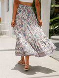 Women's Leisure Blooming Floral Print Boho Skirt
