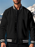 Casual Men's Loose Stand Collar Baseball Jackets