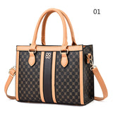 Vintage Round Print Adjustable Handbags for Ladies