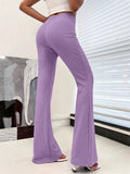 Women Casual High Waist Slim Fit Stretchy Flared Yoga Pants