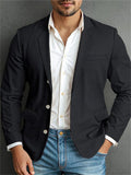 Men's Stylish Lapel Collar Slim Fit Button Up Blazers