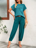 Women's Vacation Short Sleeve Loose Shirt + Summer Pants