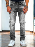Men's Cool High Street Hip-Hop Straight Jeans