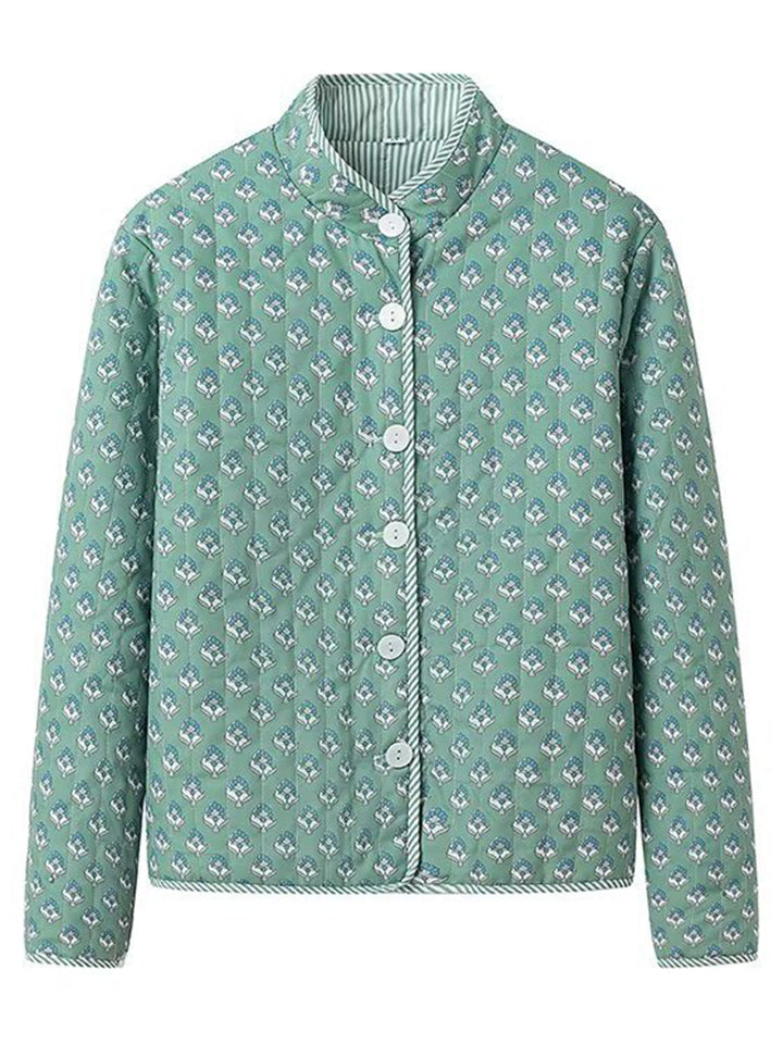 Women's Casual Print Reversible Garment Coat