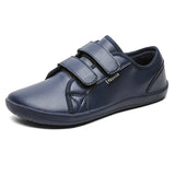 Men's Faux Leather Solid Color Hook and Loop Fastener Flats Shoes