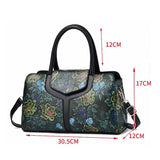 Women's Vintage Attractive Flower Print Design Handbags