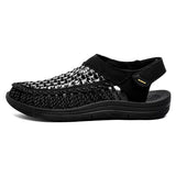 Hollow Out Beach Braided Velcro Sandals for Male