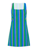 Women's Summer Contrast Color Striped Tank Mini Dress