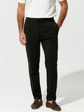 ‌Men's Cotton Blend Casual Drawstring Jogger Trousers with Pockets‌